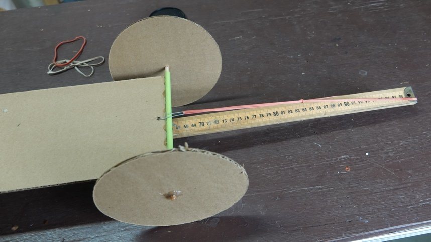 Cardboard Rubber Band Car