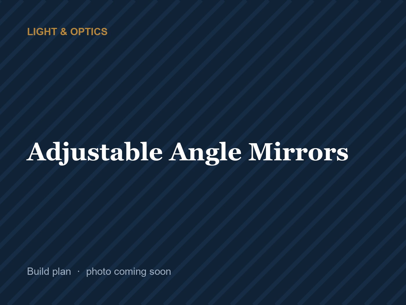 Adjustable Angle Mirrors