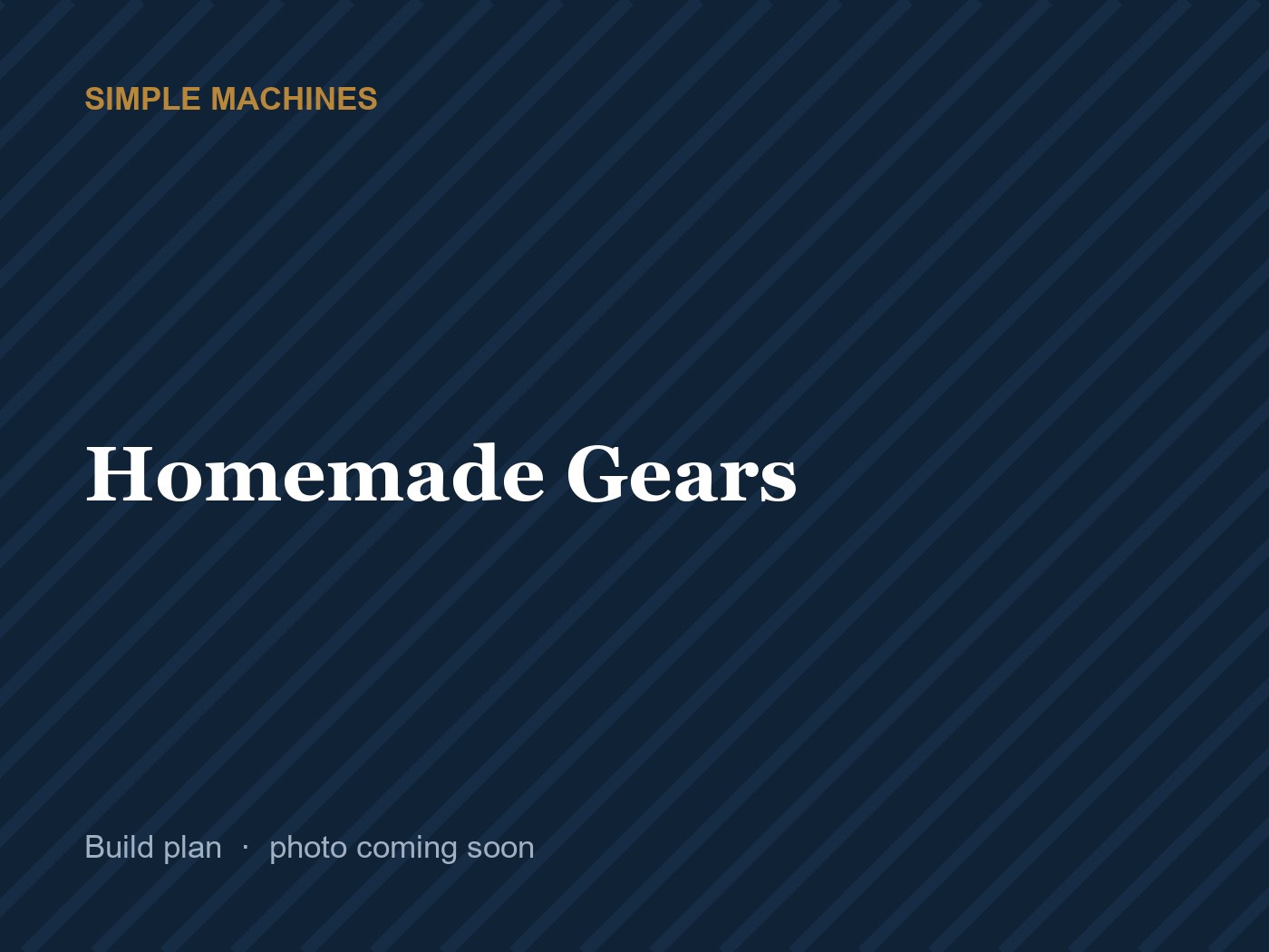 Homemade Gears